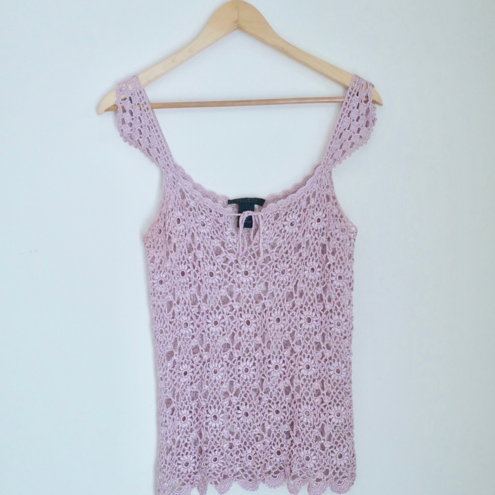 The Limited Hand Knit Crochet Top